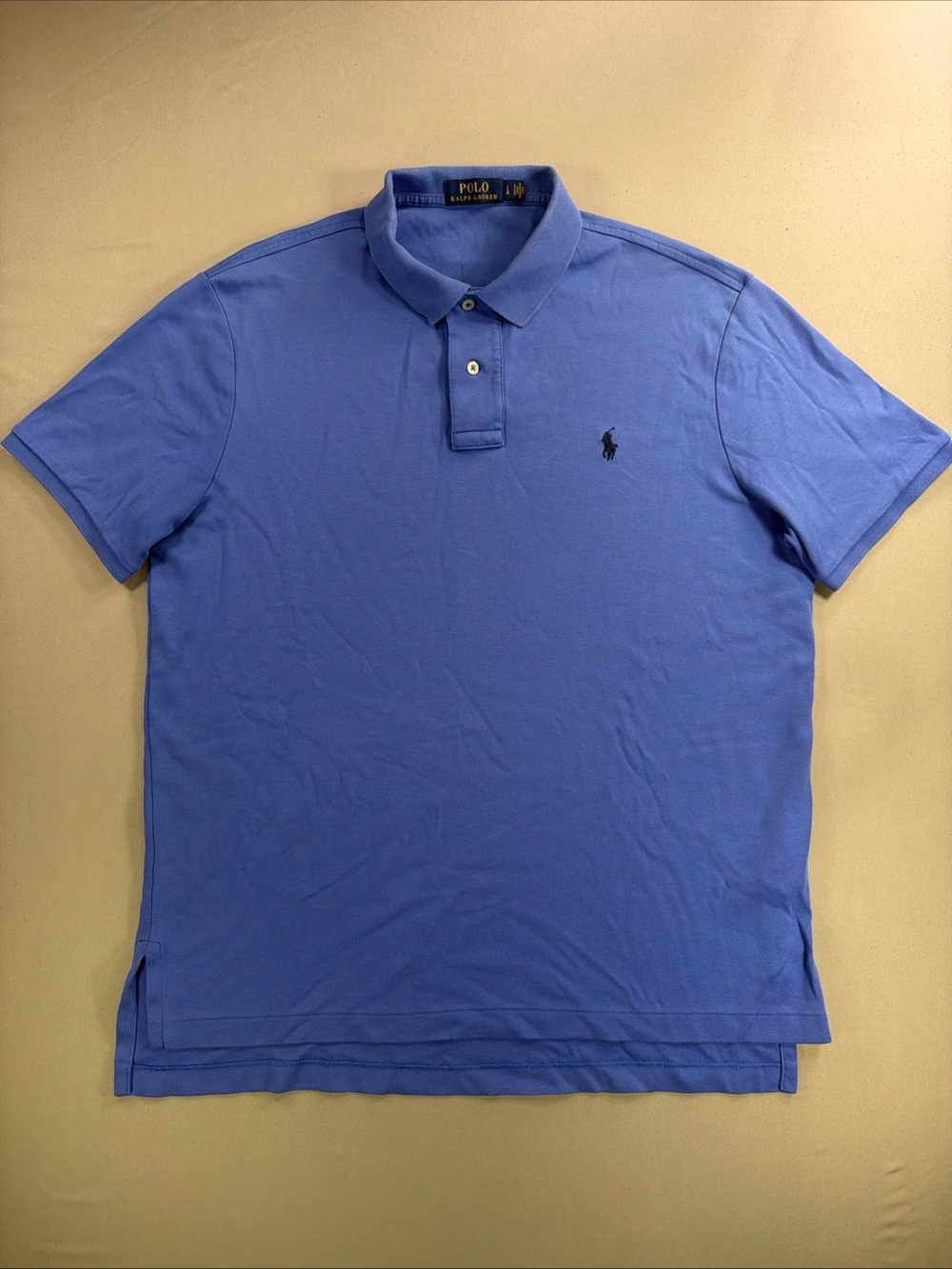 Polo by Ralph Lauren Blue Short-Sleeve Cotton Polo